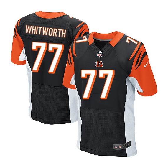 Cincinnati Bengals Andrew Whitworth Official Nike Black Elite Adult Home NFL Jersey