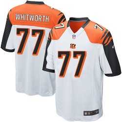 Cincinnati Bengals Andrew Whitworth Official Nike White Game Adult Road NFL Jersey