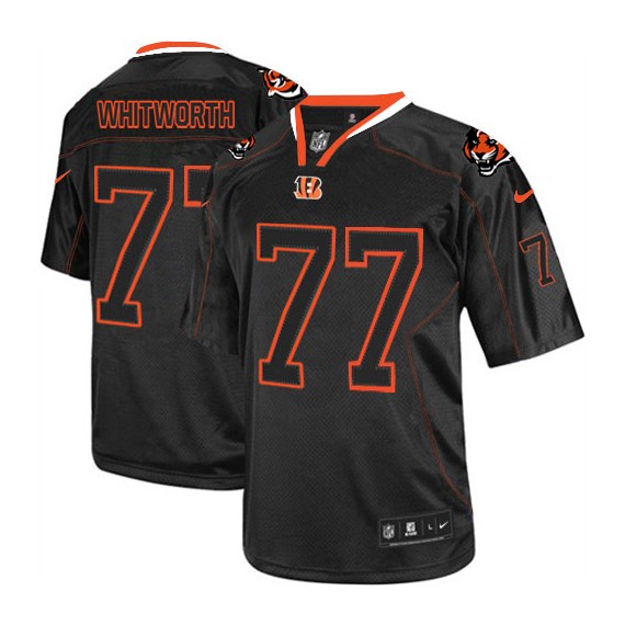 Cincinnati Bengals Andrew Whitworth Official Nike Lights Out Black Elite Adult NFL Jersey