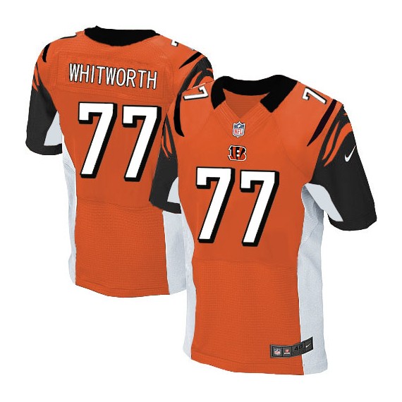 Cincinnati Bengals Andrew Whitworth Official Nike Orange Elite Adult Alternate NFL Jersey