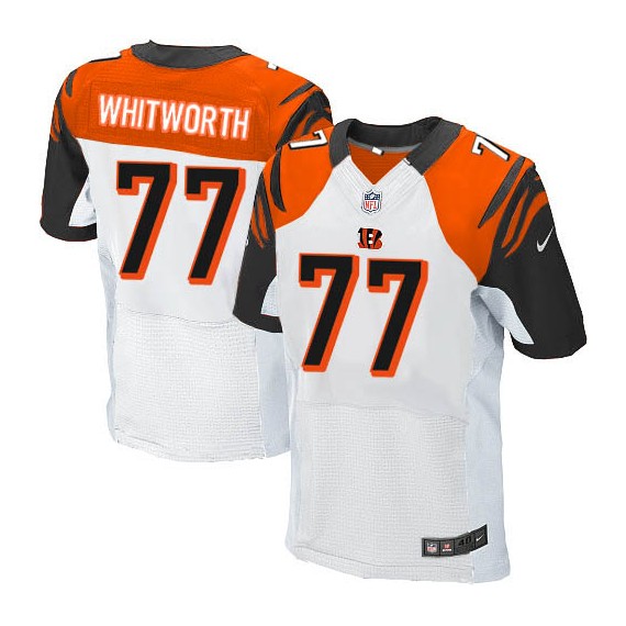 Cincinnati Bengals Andrew Whitworth Official Nike White Elite Adult Road NFL Jersey