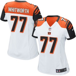 Cincinnati Bengals Andrew Whitworth Official Nike White Elite Women's Road NFL Jersey
