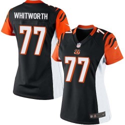 Cincinnati Bengals Andrew Whitworth Official Nike Black Limited Women's Home NFL Jersey