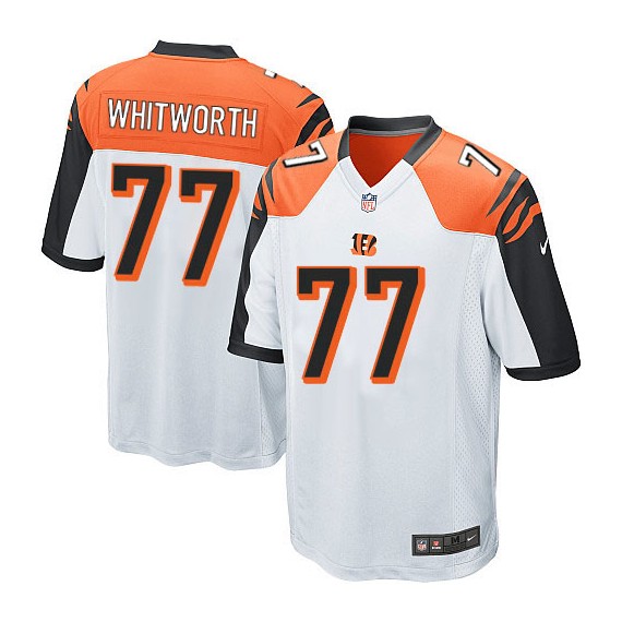 Cincinnati Bengals Andrew Whitworth Official Nike White Elite Youth Road NFL Jersey