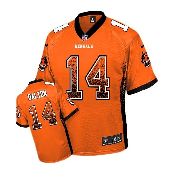 Cincinnati Bengals Andy Dalton Official Nike Orange Limited Adult Drift Fashion NFL Jersey