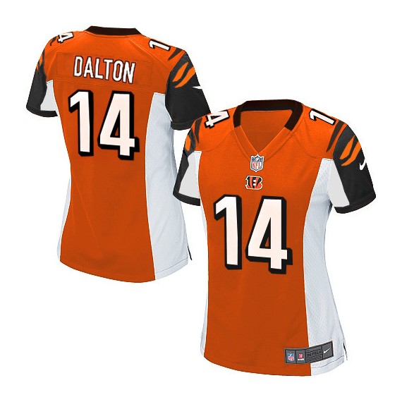 Cincinnati Bengals Andy Dalton Official Nike Orange Elite Women's Alternate NFL Jersey