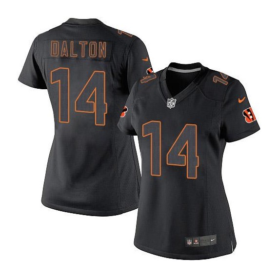 Cincinnati Bengals Andy Dalton Official Nike Black Impact Limited Women's NFL Jersey
