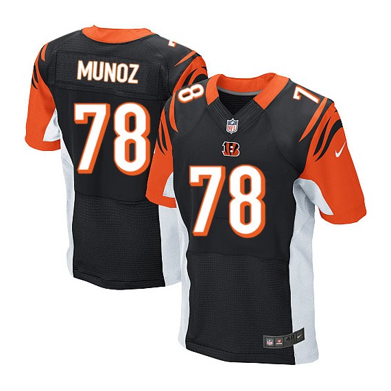 Cincinnati Bengals Anthony Munoz Official Nike Black Elite Adult Home NFL Jersey