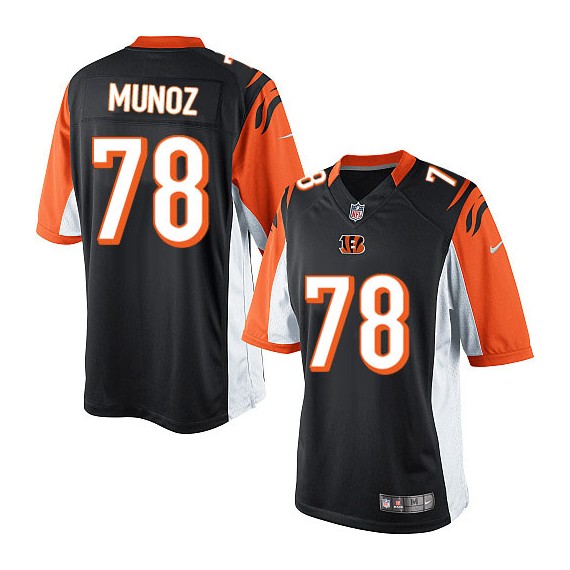 Cincinnati Bengals Anthony Munoz Official Nike Black Limited Adult Home NFL Jersey