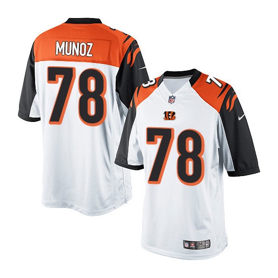 Cincinnati Bengals Anthony Munoz Official Nike White Limited Adult Road NFL Jersey