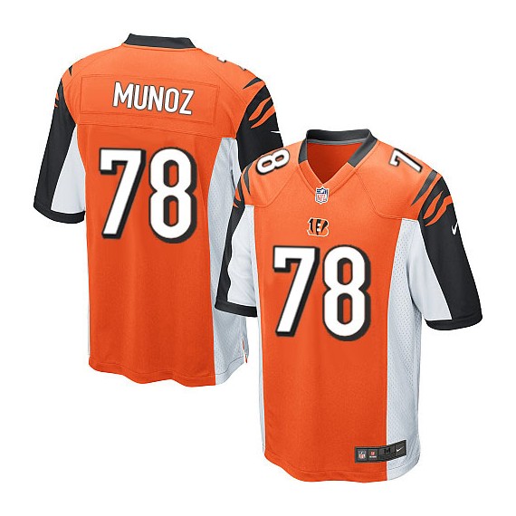 Cincinnati Bengals Anthony Munoz Official Nike Orange Elite Youth Alternate NFL Jersey