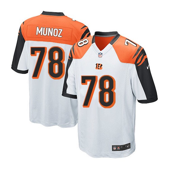 Cincinnati Bengals Anthony Munoz Official Nike White Limited Youth Road NFL Jersey