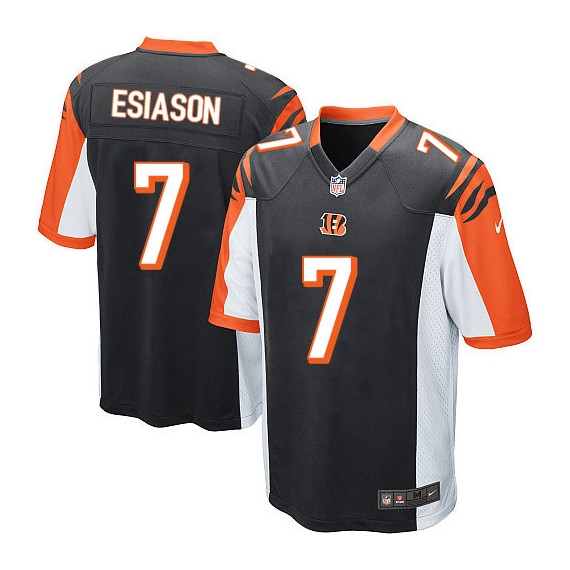 Cincinnati Bengals Boomer Esiason Official Nike Black Game Adult Home NFL Jersey