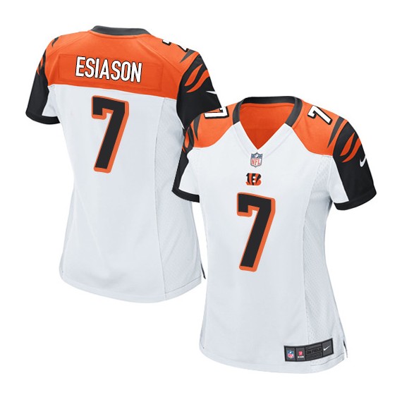 Cincinnati Bengals Boomer Esiason Official Nike White Limited Women's Road NFL Jersey