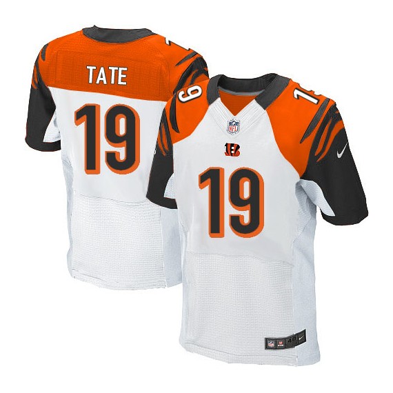 Cincinnati Bengals Brandon Tate Official Nike White Elite Adult Road NFL Jersey