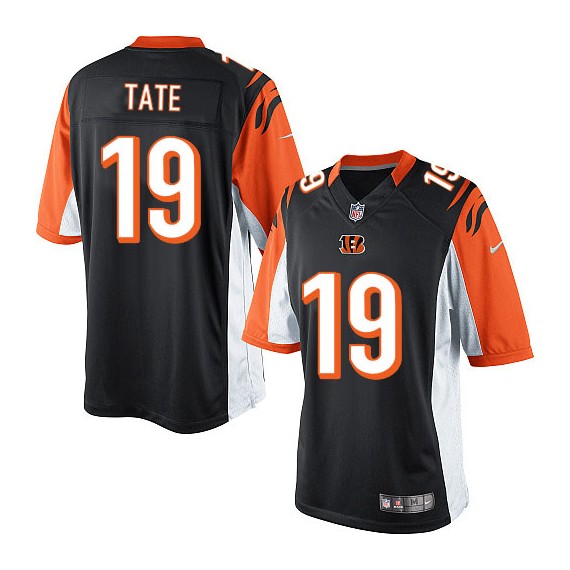 Cincinnati Bengals Brandon Tate Official Nike Black Limited Adult Home NFL Jersey