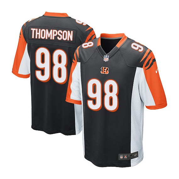 Cincinnati Bengals Brandon Thompson Official Nike Black Game Adult Home NFL Jersey
