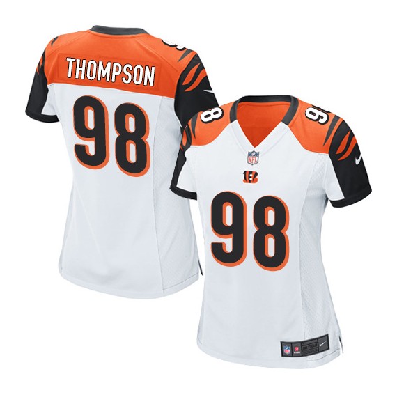 Cincinnati Bengals Brandon Thompson Official Nike White Elite Women's Road NFL Jersey