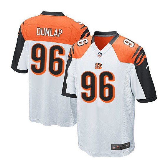 Cincinnati Bengals Carlos Dunlap Official Nike White Game Adult Road NFL Jersey