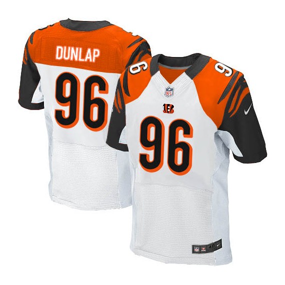 Cincinnati Bengals Carlos Dunlap Official Nike White Elite Adult Road NFL Jersey
