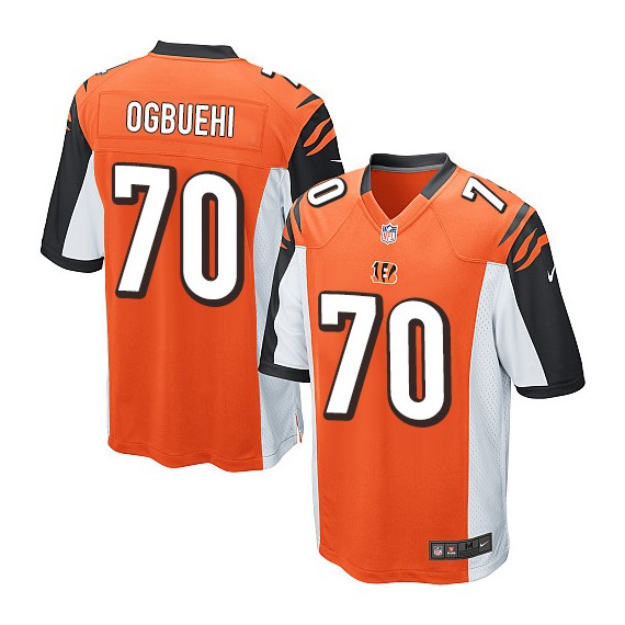Cincinnati Bengals Cedric Ogbuehi Official Nike Orange Game Adult Alternate NFL Jersey