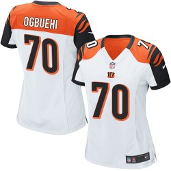Cincinnati Bengals Cedric Ogbuehi Official Nike White Limited Women's Road NFL Jersey