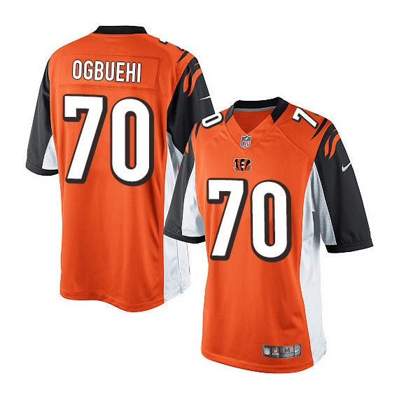 Cincinnati Bengals Cedric Ogbuehi Official Nike Orange Elite Youth Alternate NFL Jersey