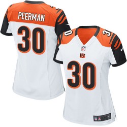 Cincinnati Bengals Cedric Peerman Official Nike White Game Women's Road NFL Jersey