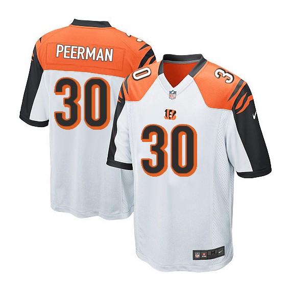 Cincinnati Bengals Cedric Peerman Official Nike White Elite Youth Road NFL Jersey