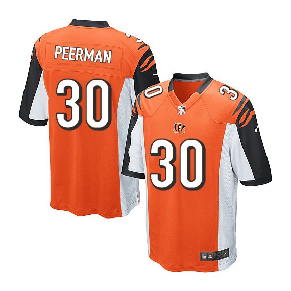 Cincinnati Bengals Cedric Peerman Official Nike Orange Limited Youth Alternate NFL Jersey