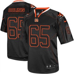 Cincinnati Bengals Clint Boling Official Nike Lights Out Black Elite Adult NFL Jersey