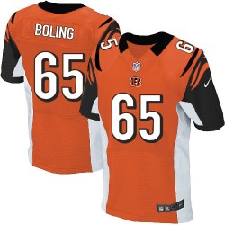 Cincinnati Bengals Clint Boling Official Nike Orange Elite Adult Alternate NFL Jersey