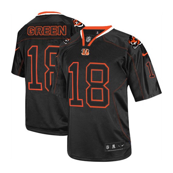 Cincinnati Bengals A.J. Green Official Nike Lights Out Black Game Adult NFL Jersey