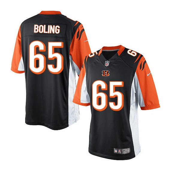 Cincinnati Bengals Clint Boling Official Nike Black Limited Adult Home NFL Jersey