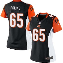 Cincinnati Bengals Clint Boling Official Nike Black Limited Women's Home NFL Jersey