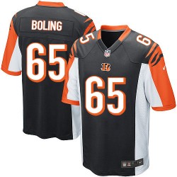 Cincinnati Bengals Clint Boling Official Nike Black Elite Youth Home NFL Jersey