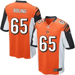 Cincinnati Bengals Clint Boling Official Nike Orange Limited Youth Alternate NFL Jersey