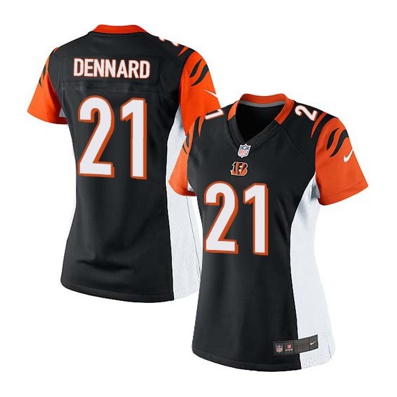 Cincinnati Bengals Darqueze Dennard Official Nike Black Limited Women's Home NFL Jersey