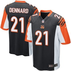 Cincinnati Bengals Darqueze Dennard Official Nike Black Game Youth Home NFL Jersey