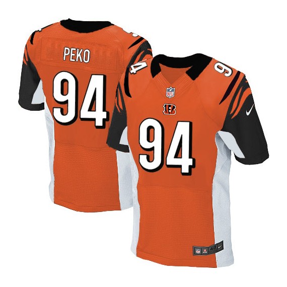 Cincinnati Bengals Domata Peko Official Nike Orange Elite Adult Alternate NFL Jersey
