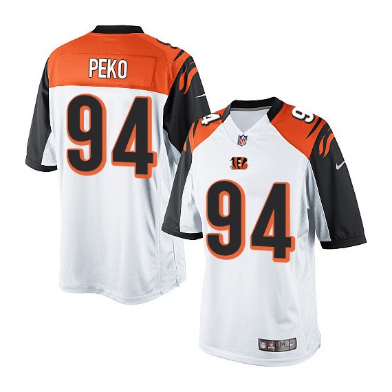 Cincinnati Bengals Domata Peko Official Nike White Limited Adult Road NFL Jersey