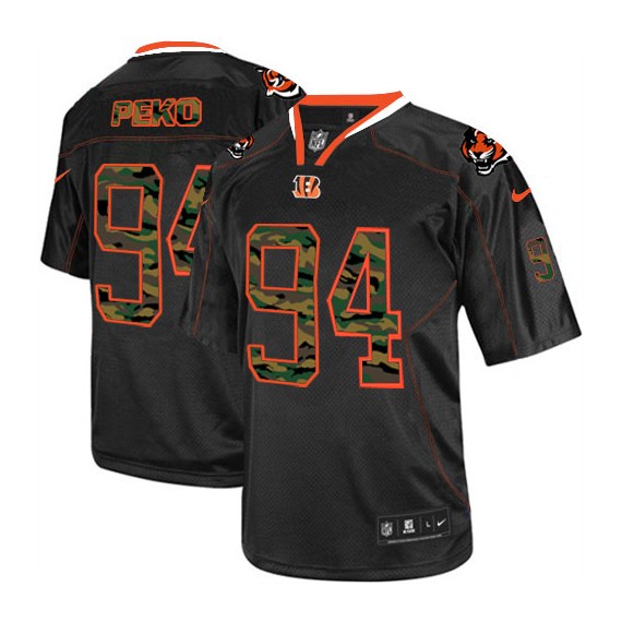 Cincinnati Bengals Domata Peko Official Nike Black Limited Adult Camo Fashion NFL Jersey