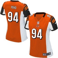 Cincinnati Bengals Domata Peko Official Nike Orange Limited Women's Alternate NFL Jersey