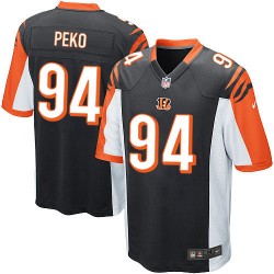 Cincinnati Bengals Domata Peko Official Nike Black Elite Youth Home NFL Jersey