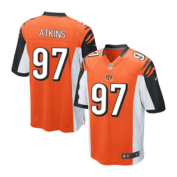 Cincinnati Bengals Geno Atkins Official Nike Orange Game Adult Alternate NFL Jersey