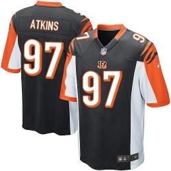 Cincinnati Bengals Geno Atkins Official Nike Black Game Youth Home NFL Jersey