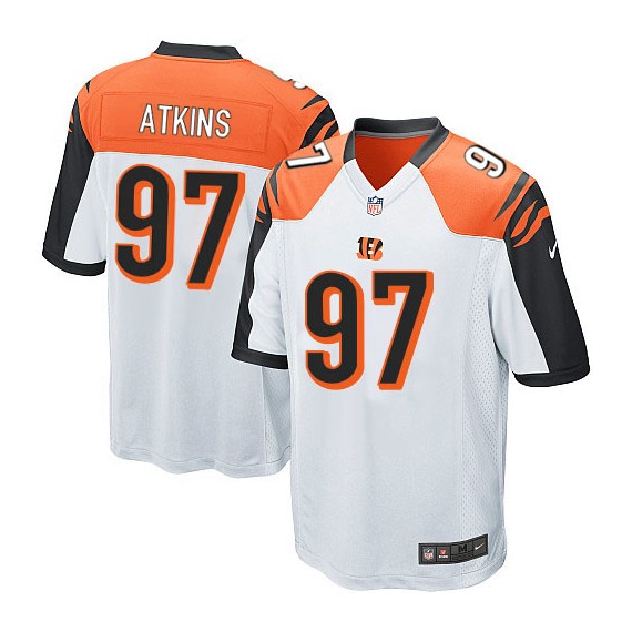 Cincinnati Bengals Geno Atkins Official Nike White Limited Youth Road NFL Jersey
