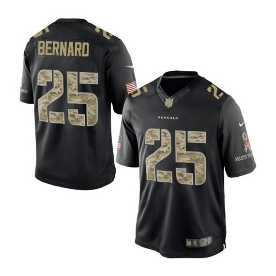 Cincinnati Bengals Giovani Bernard Official Nike Black Limited Adult Salute to Service NFL Jersey
