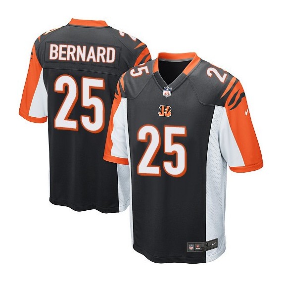 Cincinnati Bengals Giovani Bernard Official Nike Black Game Adult Home NFL Jersey