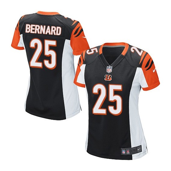 Cincinnati Bengals Giovani Bernard Official Nike Black Game Women's Home NFL Jersey
